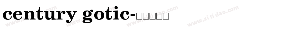 century gotic字体转换